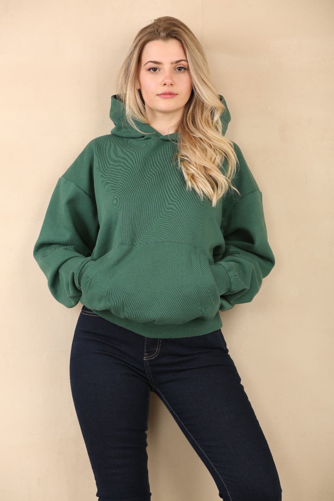 Premium Hoodie Oversize - Dark Green