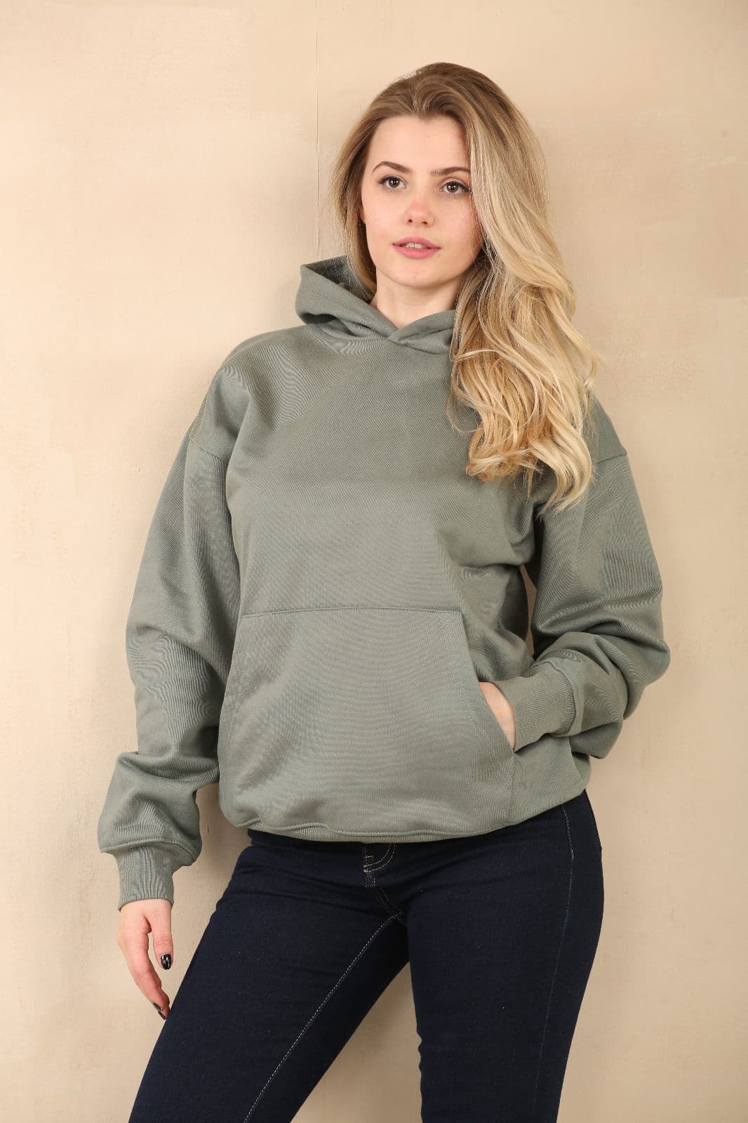 Premium Hoodie Oversize - Light Green