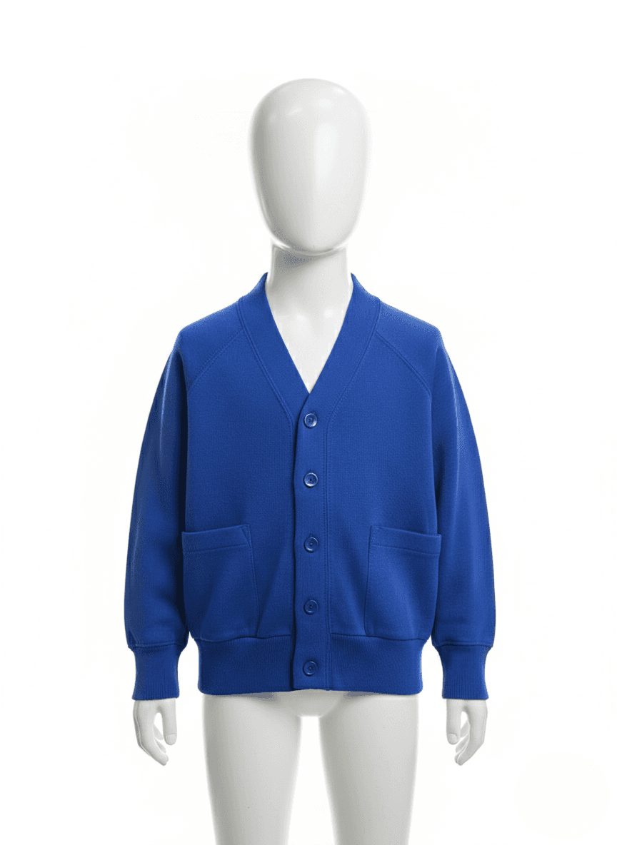 School Cardigan - Blue