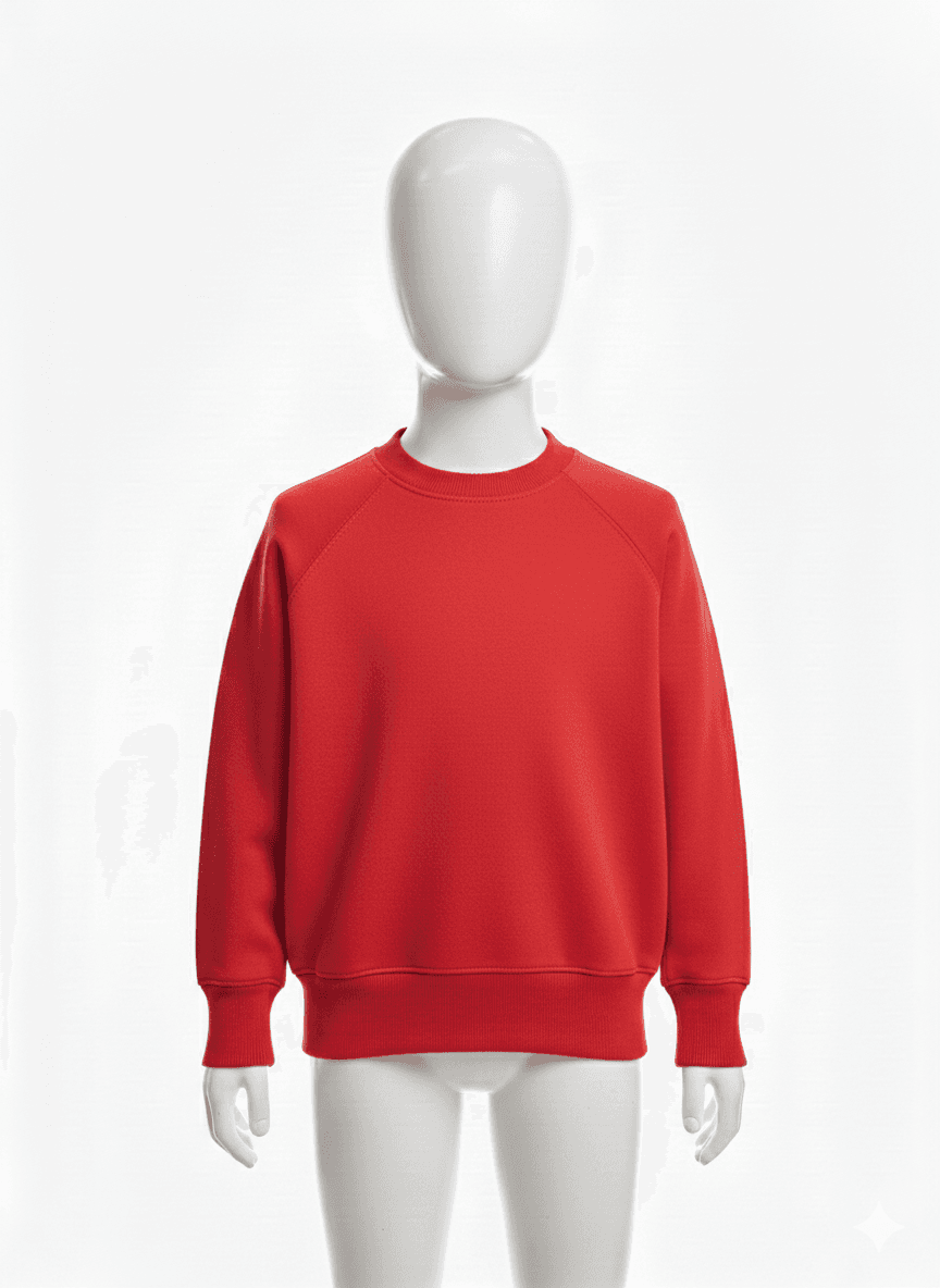 Primary Crewneck Jumper - Red