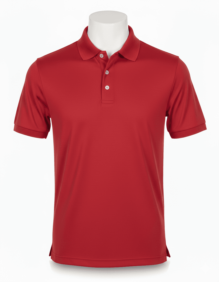 School Polo Shirt - Red